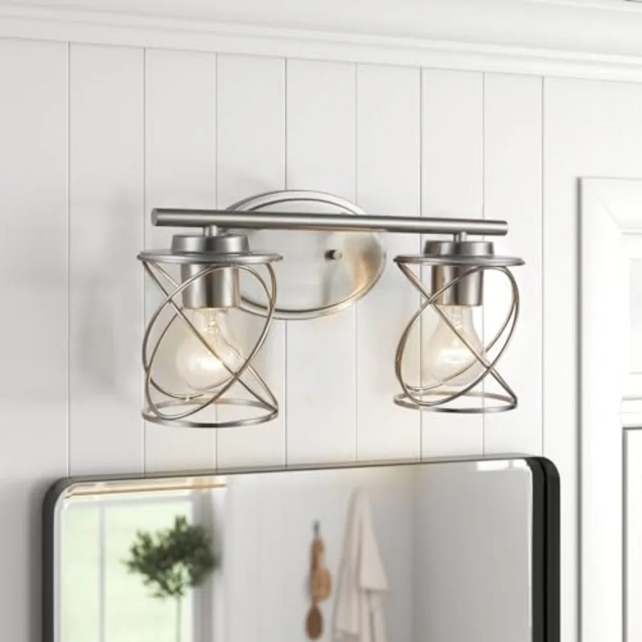 

Vanity Lights, Bathroom Light Fixtures Over Mirror, Vanity Light, Farmhouse Wall Lights with Clear Glass Shade, Bathroom Wall L