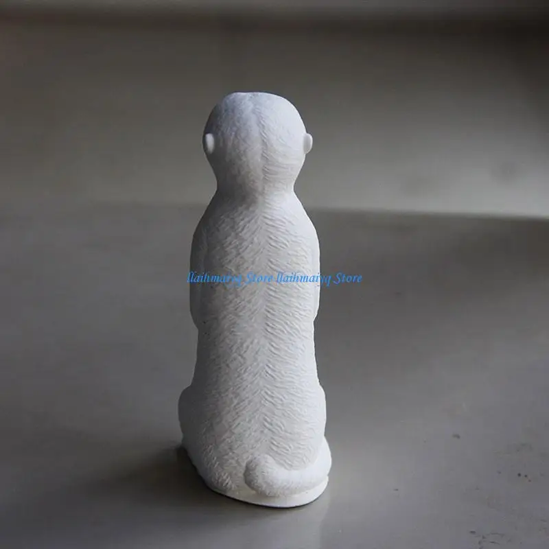 573B Aromatherapys Mold 3D Meerkats Mold for Wedding and Holiday Gift Making