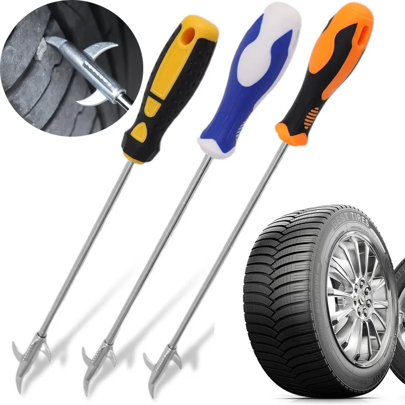 

Car Tire Stone Cleaning Tool Portable Rustproof Trench Break Stone Remover Multifunctional Tire Repair Tool Auto Accessories