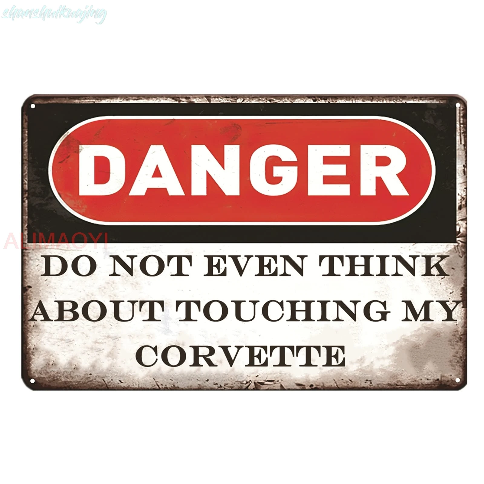 Corvette Signs Garage Metal Sign Garage Signs For Men Vintage Wall Decor Perfect Gifts Do Not Touch My Corvette 8x12 Inch sign