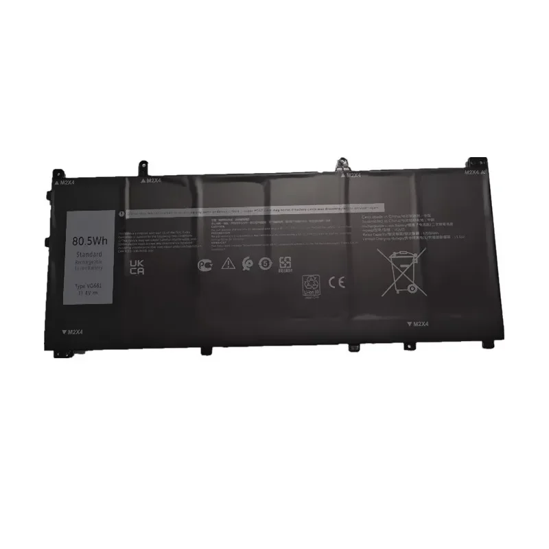 VG661 11.4V  80.5Wh Laptop Battery For DELL Alienware VG661 V4N84 X14 R1 R2