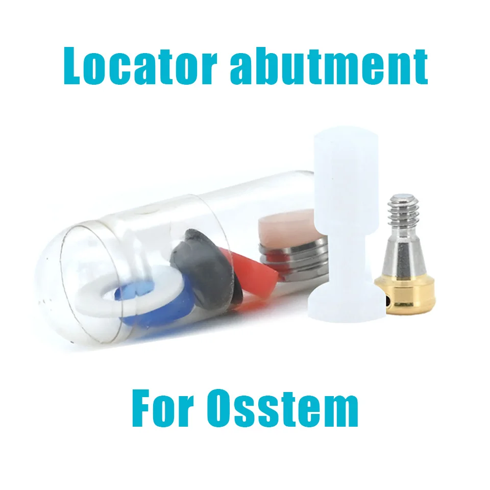 For Osstem Implant Locator Abutment System Angled Overdenture Attachment Dental Prosthetic Component Lab Material Accessories