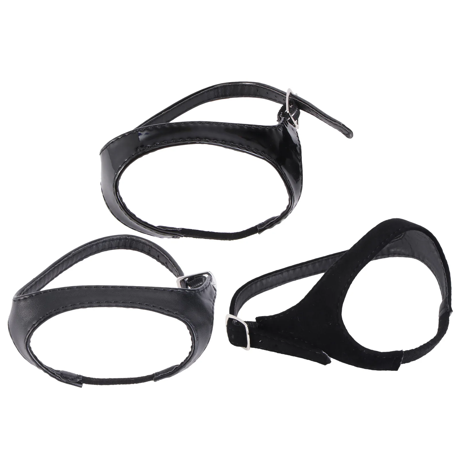 3 pares de cadarços anti-soltos elásticos destacáveis sapatos de salto alto cinta acessórios de sapato preto alças de sapato destacáveis