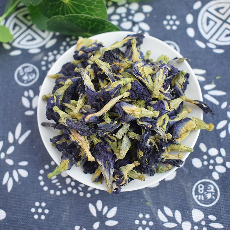 500g/1500g/bag Clitoria Ternatea Tea.Blue Butterfly Dried Pea tea.Dried Clitoria kordofan pea flower.Thailand.kitchen toy