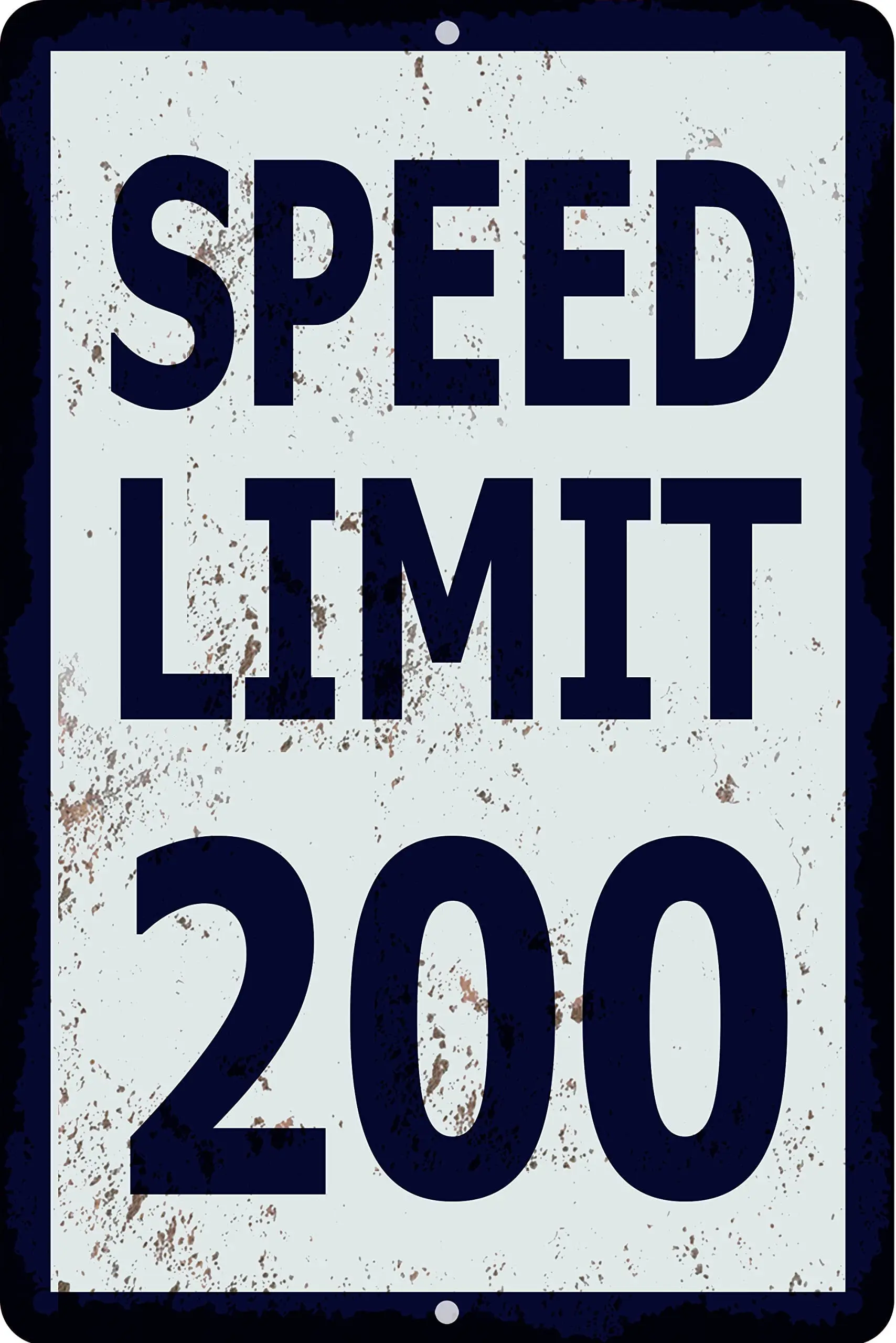 Skyocean Funny Mechanic Metal Tin Sign Wall Decor Man Cave Bar Speed Limit 200 MPH