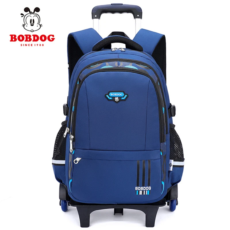 

Children Trolley Schoolbags Waterproof Mochila Infantil Escolar Climb Stairs Cartable Wheeled Bagages Pour Enfants Nylon Plecak