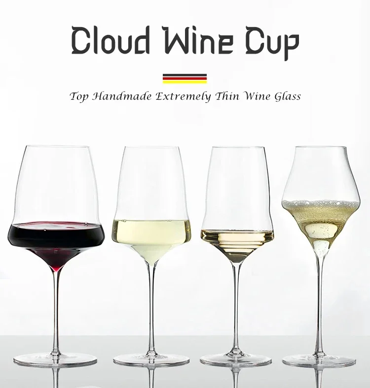 Copas de Vino de Lujo Superior, Copas de Champán Hechas a Mano con Tallo Delgado, Copas Altas para Bar y Fiestas, Regalo
