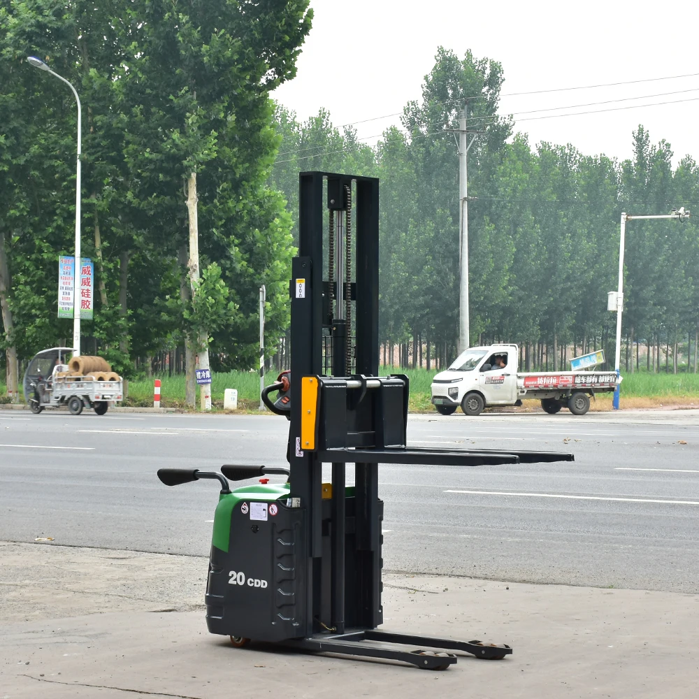 Eco-friendly Warehousing Equipment: 2 Ton Green Stacker, Efficient Stacking, Better Promotion Price
