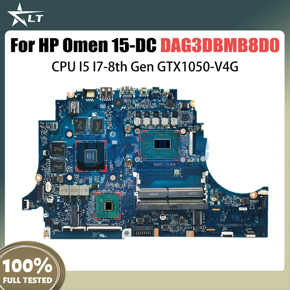 

DAG3DBMB8D0 Notebook Mainboard For HP Omen 15-DC Laptop Motherboard With CPU I5 I7-8th Gen GTX1050-V4G