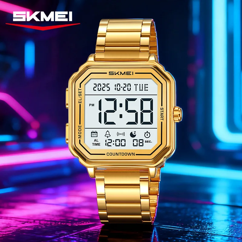 

2559 Luxury High-end Waterproof Digital Electronic Clock LED Display Wristwatches Sports Watches for Men Mens Reloj Hombre