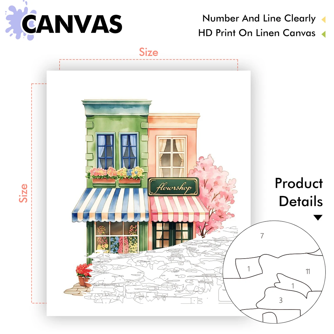 CHENISTORY Painting By Number Complete Kit Hand Painting Arte Oil Frame Landscape House Building Livingroom Decorations For Home 2