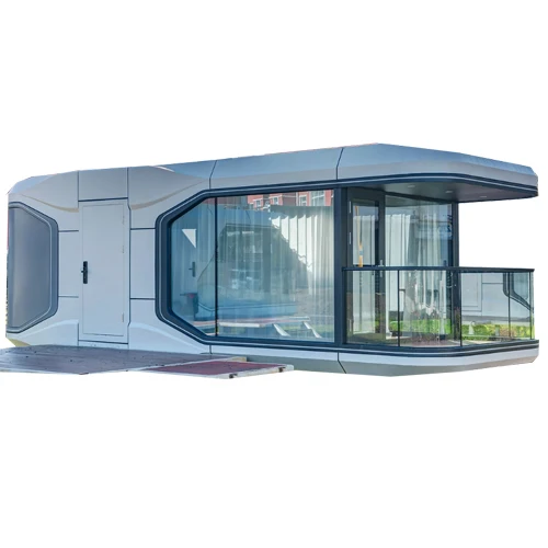 Luxury 2 Bedroom Modular Portable Steel Space Capsule Home Expandable Waterproof Container House with Fast Install for Hotel Use