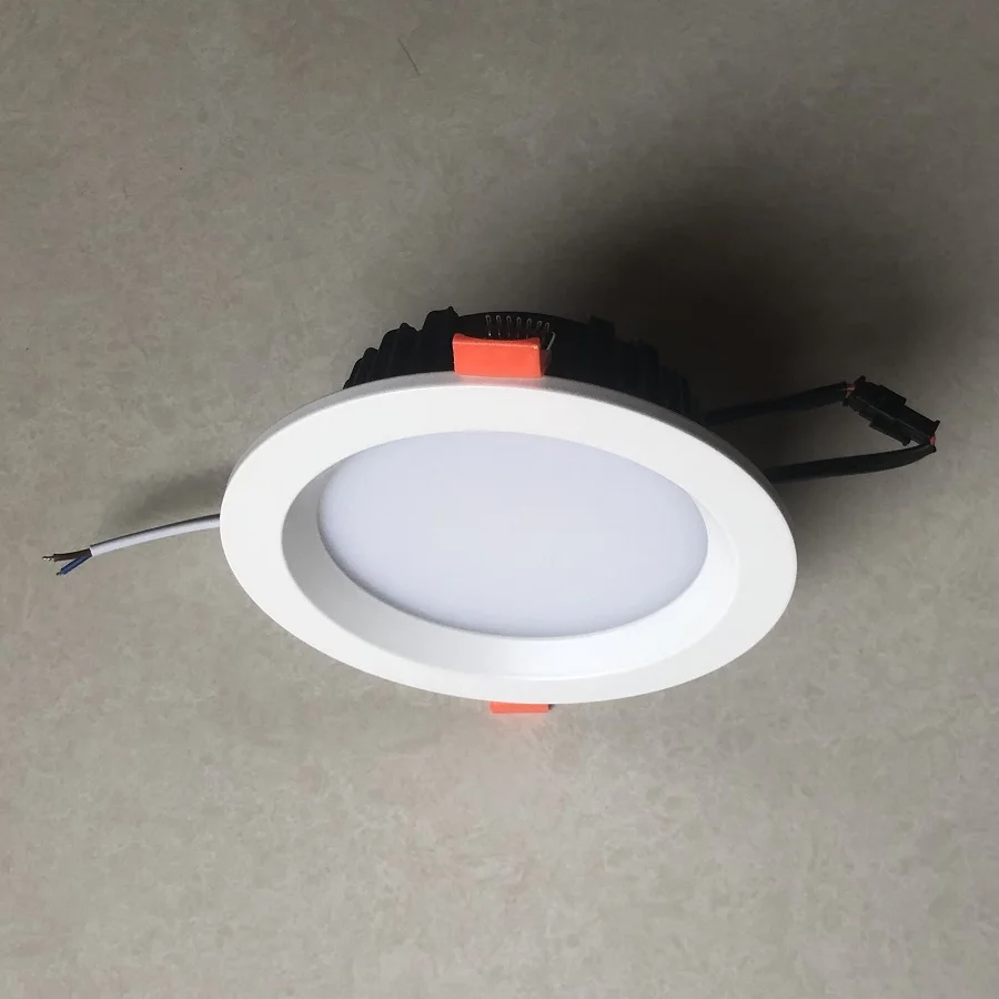 Tuya Smart ZigBee Led Downlight możliwość przyciemniania 12W asystent Alexa inteligentne życie lampa sufitowa sypialnia kuchnia reflektor Google Home