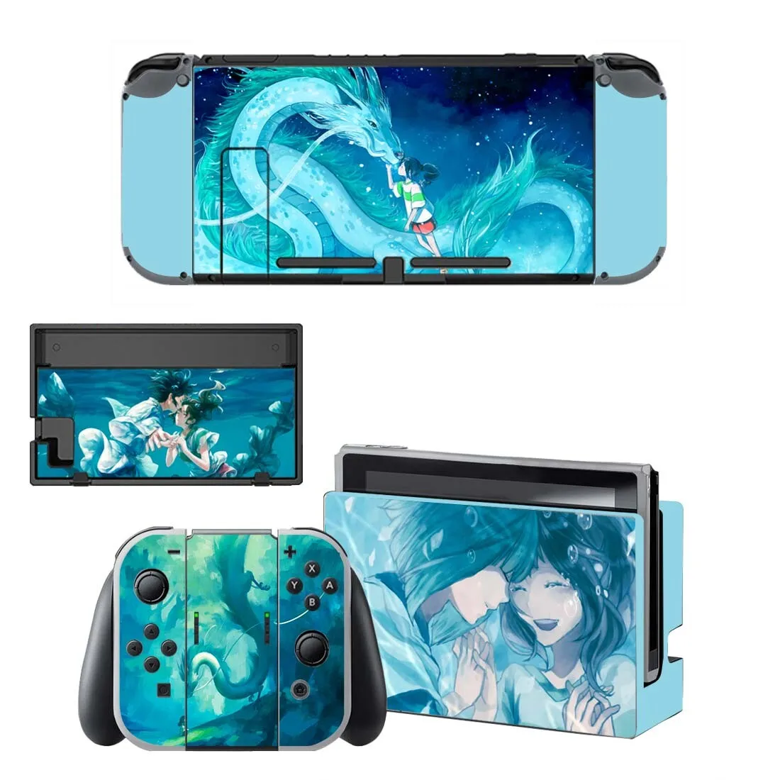 Zdjęcie 3: Naklejka ochronna Anime Chihiro na konsolę Nintendo Switch 2, kontroler Joy-con, NS2, Switch Lite, Oled, winyl
