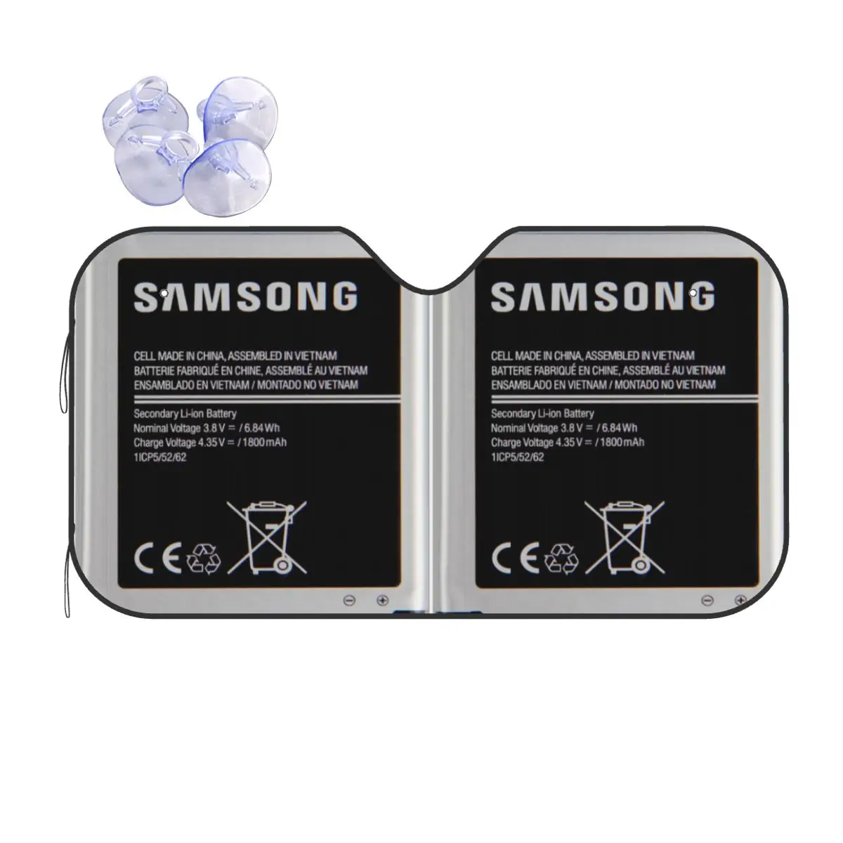 

Swollen Battery Premium Sunshade Windscreen Car Front Windshield Window Sun Visor Accessories Covers