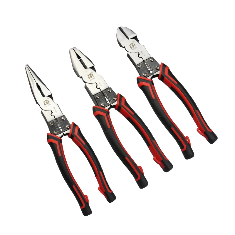 

Professional Manufacturer Sale 6-8.5in Multifunctional chrome vanadium pliers high quality wire cutters Wholesale customization