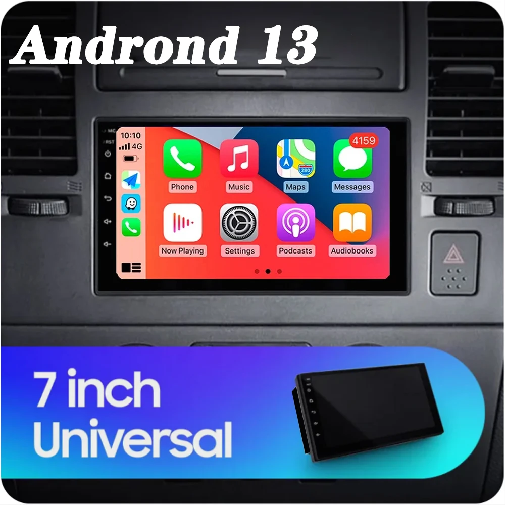 

7 Inch Android 13 For Universal For Volkswagen For Nissan For Hyundai For Kia For Toyota Car Video Navigation carplay+auto GPS