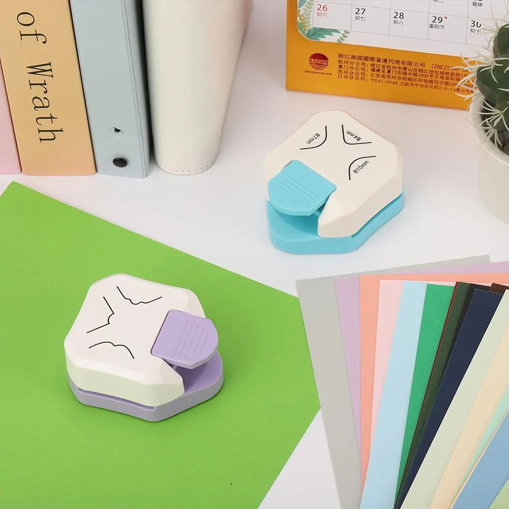 2PCS 3-in-1 Paper Corner Rounder Punch R4/R7/R10mm Decorative Corner Cutter for Scrapbooking Card Making Photos DIY Paper Crafts view 6