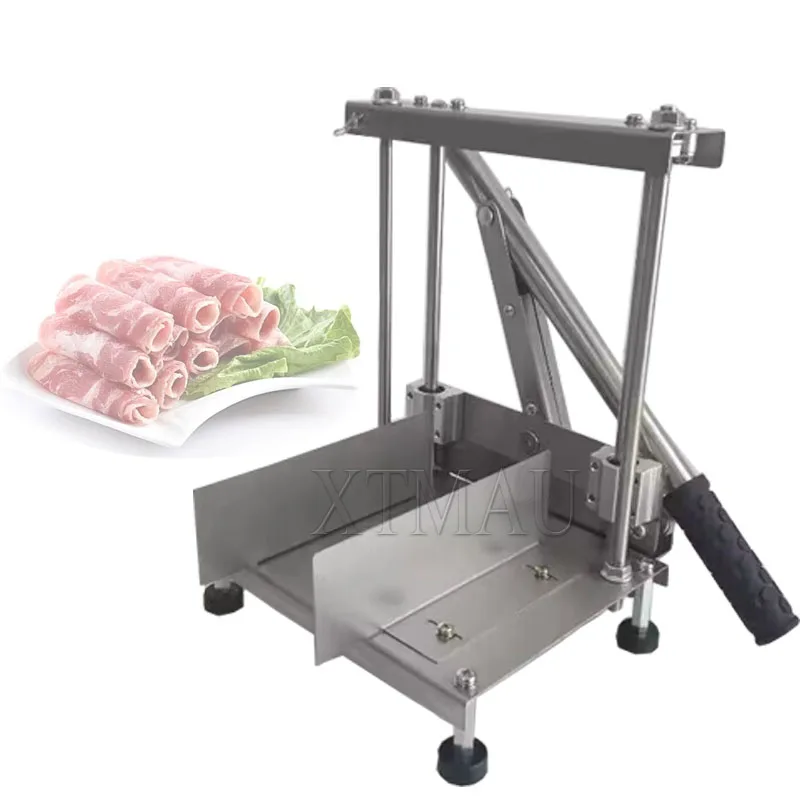 

Household Manual Lamb Slicer Frozen Meat Cutting Machine Beef Mutton Rolls Cutter