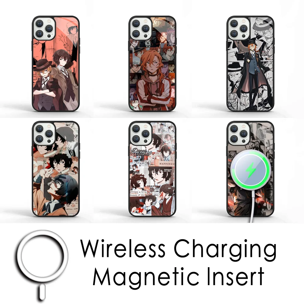 Bungou Stray Dogs Dazai Osamu Phone Case For IPhone 16 15 Pro Max Case 14 Plus 13 12 11 Magesafe Magnetic Wireless Charge Cover