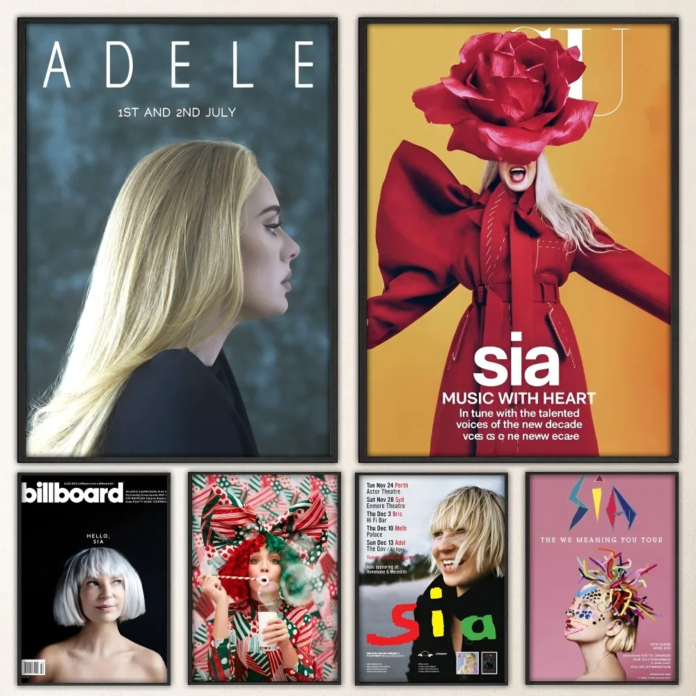 Singer S-Sia  Poster Fancy Poster Wall Sticker for Living Ro