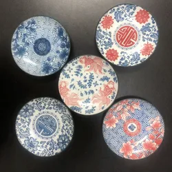 Ceramic blue white large thermal insulation mat, home decoration fruit tray, dessert, tea set, dried fruit, small vegetable tray