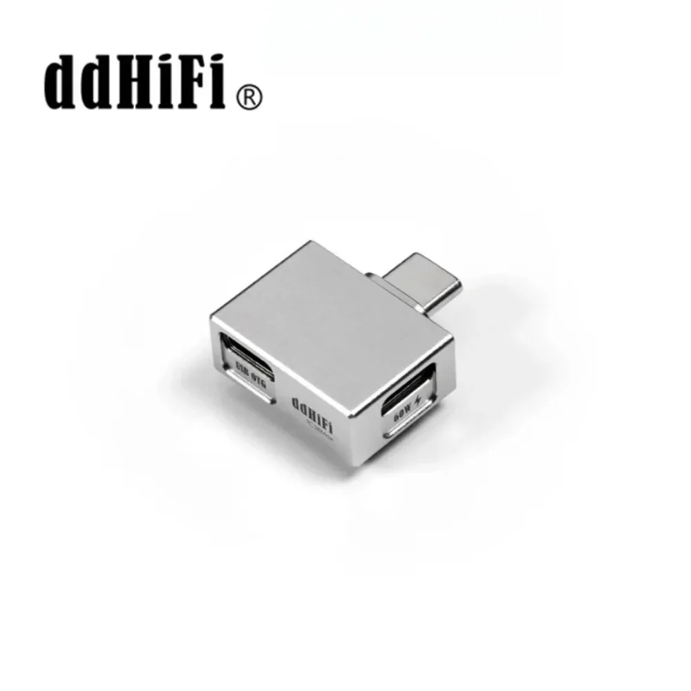 

DDHIFI TC28Max USB-адаптер OTG с зарядкой PD 60 Вт и двусторонним источником питания для улучшенного аудио, совместимый с ЦАП/усилителем USB Hi-Res