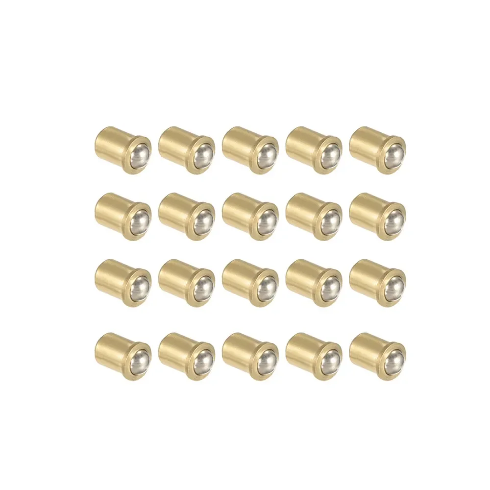 20pcs 5x8.5mm 7x10mm Cabinet Drawer Closet Door Spring Brass Ball Catch Furniture Fitting Door Lock Replacement Parts