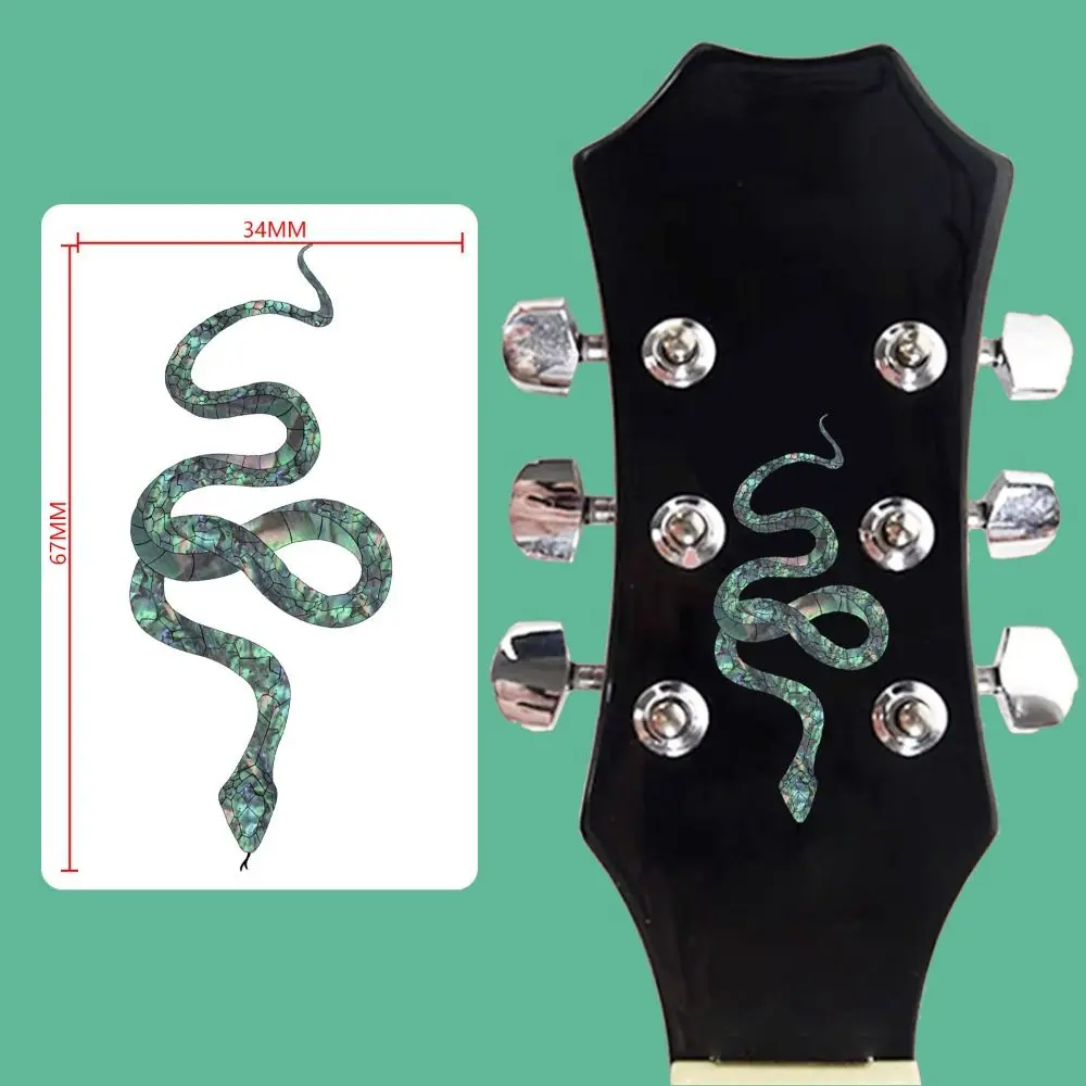 Snack Guitar Panel Decal Wolf Novelty Guitar Head Sticker Flower Inlay Sticker Guitar Panel Sticker Guitar Beginner Gifts