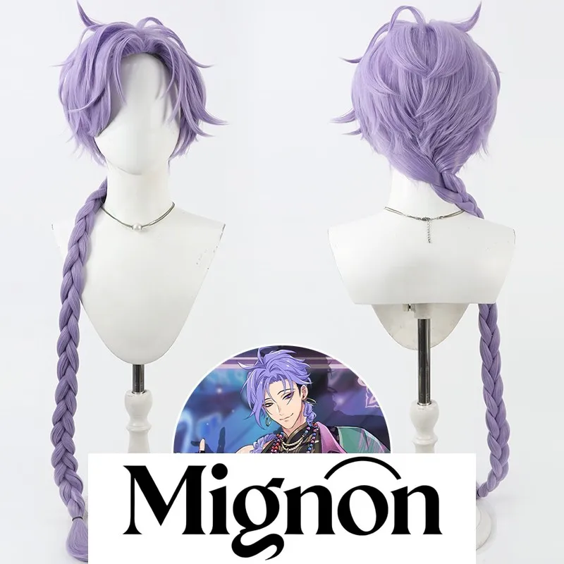 

Миньон, новый мир, карнавал, Хуа Чэнь Цзинь, Мэн, Цзюй, парик для косплея, фиолетовые длинные косы, благородный стиль