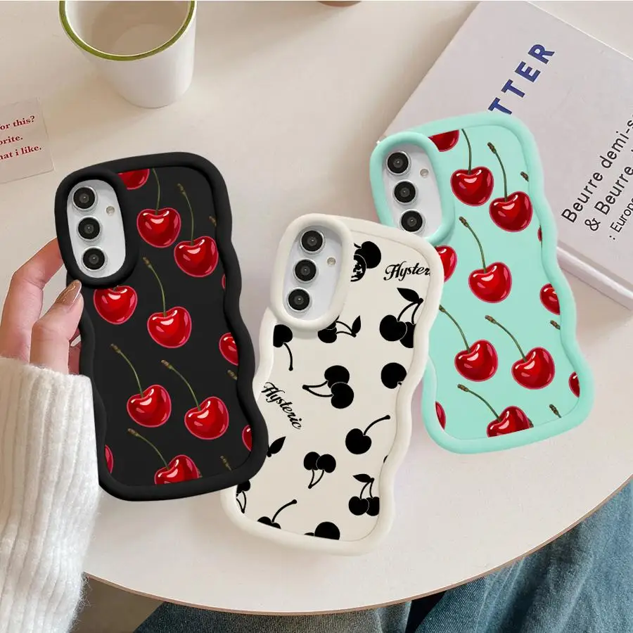 

Чехол для Samsung Galaxy A14 A21s A26 A34 A33 A35 A36 A11 A16 A15 A12 A13 Мягкий чехол для телефона с узором вишни