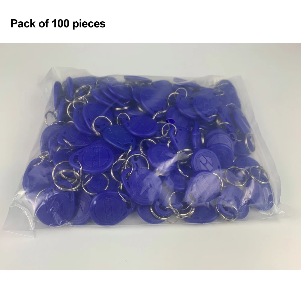 100pcs 125KHz RFID Keyfobs ID TK4100 EM4100 Keychains Read-Only Keys Tags Access Control Key Cards NFC Token Proximity Fob Tags