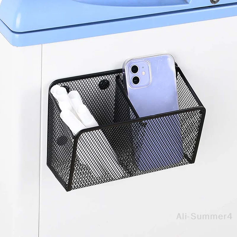 حامل القلم الرصاص المغناطيسي القرطاسية تخزين سلة شبكية سطح المكتب القلم فرشاة للمكياج الحاويات المطبخ الثلاجة المنظم