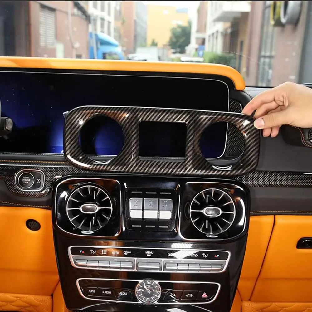 

1PCS Car Carbon Fiber Center Console Air Outlet Cover Trim For Mercedes Benz G-Class W464 W465 G63 AMG G550 G500 2019-2025