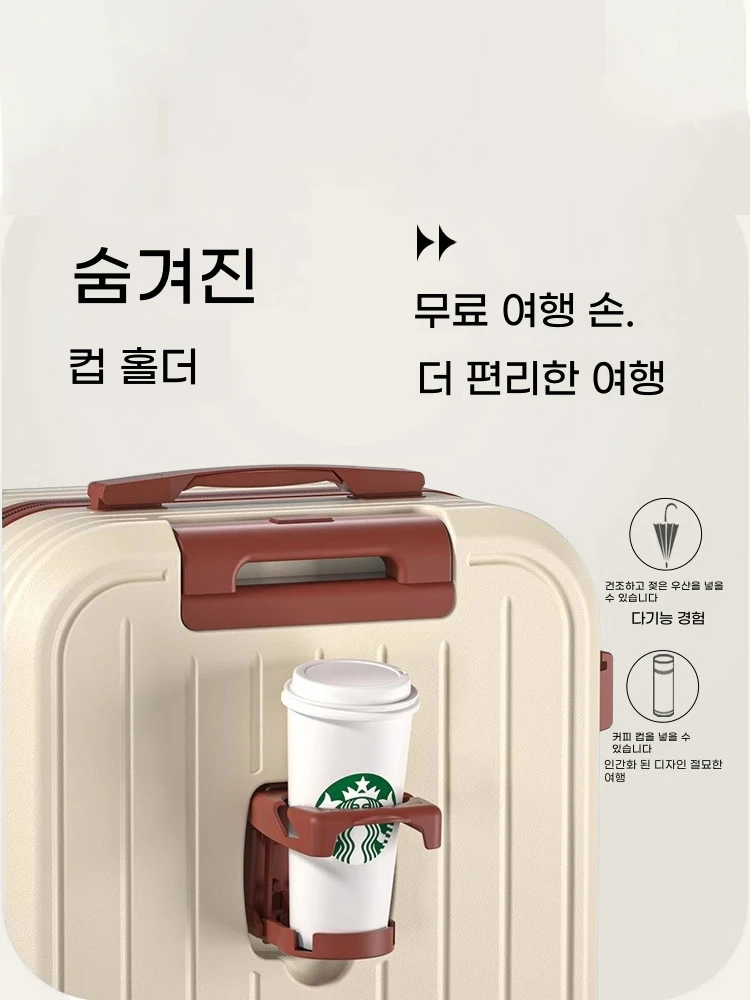 Customizable Cartoon Print 20/22/24/26/28 Inch Carry On Luggage, Lightweight Trolley with USB Charger for Korea Fashion