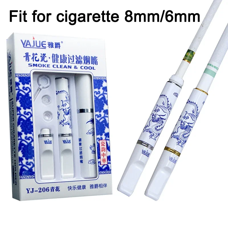 

Модный рециркуляционный дымовой мундштук для 6 мм 8 мм, моющийся микрофильтр, сигаретный фильтр, уменьшает здоровье табачной трубки