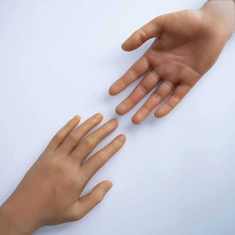 Lebensechte hohe Simulation realistische männliche Hand Modell gefälschte Nail Art Uhr Display Maniküre Malerei Mann Hände