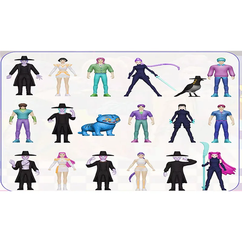 1-24 قطعة لعبة الشكل DerpysKpop شيطان الصيادين المبيعات الساخنة النمر رومي ميرا زوي كس الشكل دمية لمحبي عيد الميلاد هدية عيد ميلاد #2