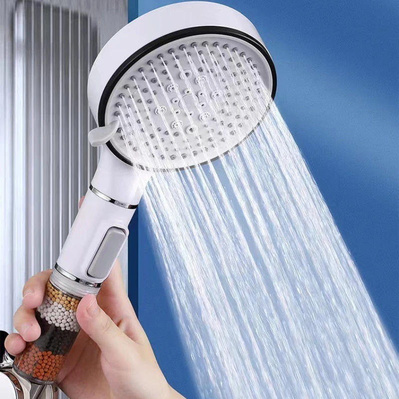 Насадка для душа высокого давления, фильтр-спрей, 5-режимный бытовой фильтр, насадка для душа, насадки для душа в ванной комнате, остановка воды в одно касание