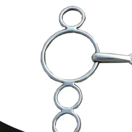 Horse Bit Horse Tack Stainless Steel Material 12.5cm Bit Size Easy To Clean Silver Color Comfortable For Horse
