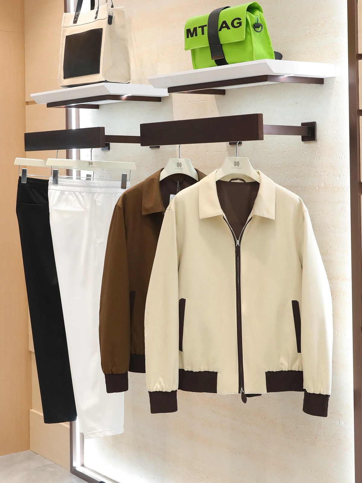 

Мужская повседневная куртка Busin Jaet, осень 2025, дизайн Doctor.Huang, с цветным воротником, из смесового хлопка и лиоцелла