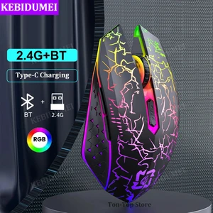 Mouse Nirkabel Bluetooth 5.2 Mouse Gaming RGB Mouse Senyap Mouse Isi Ulang 800-1200-1600 DPI Mouse untuk PC Laptop Macbook 12 mouse penjualan terbaik ps5 - №
