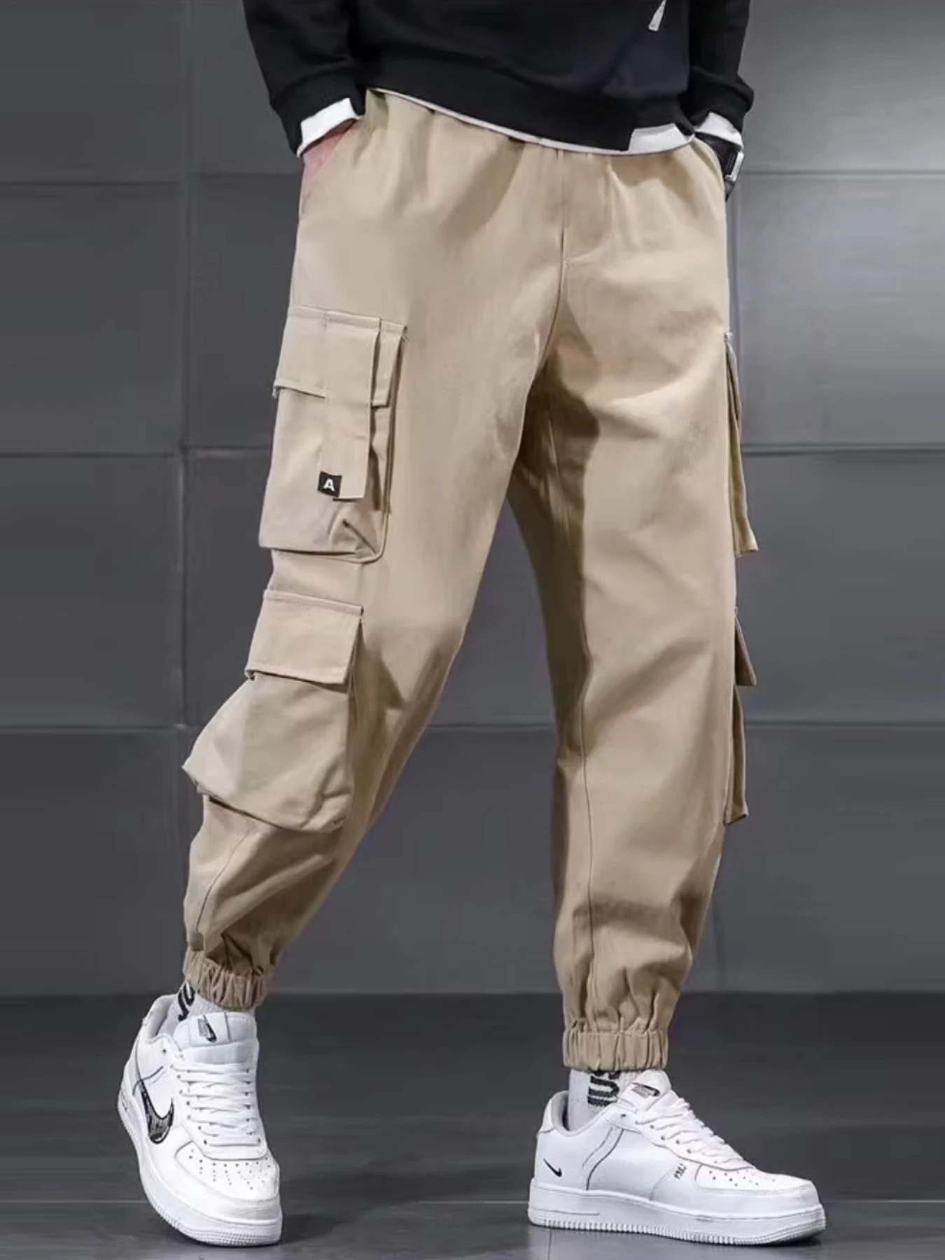 

Male 2025 summer outdoor quick drying casual pants, loose oversized straight leg pants, American functional work pants