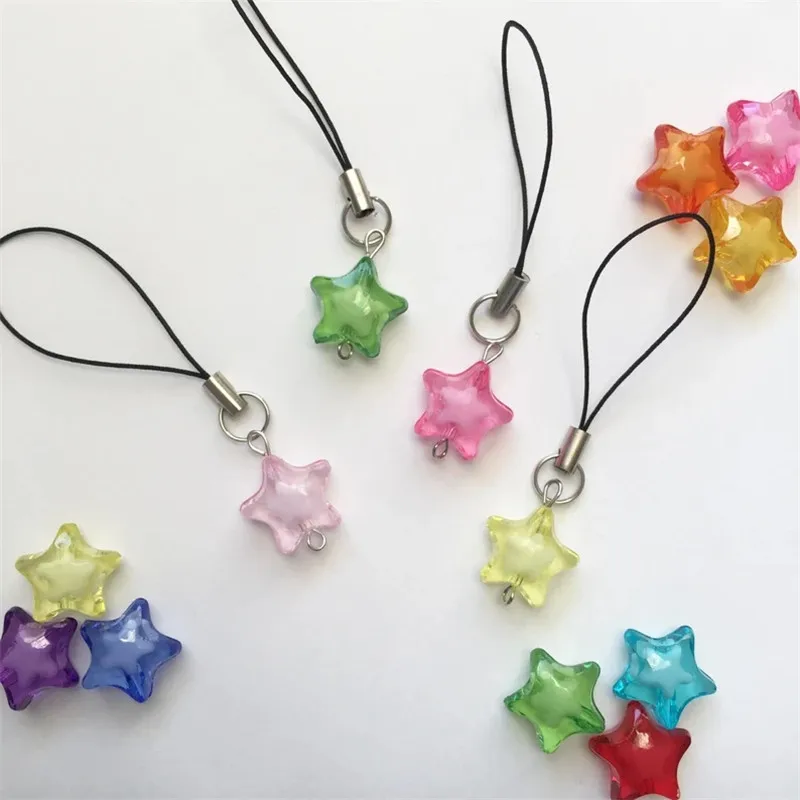 Cute Star Phone Multiple Colors,Colorful Star Phone Charm  Cute Phone Charm Strap, phone chain, KPOP Journal Binder Charm