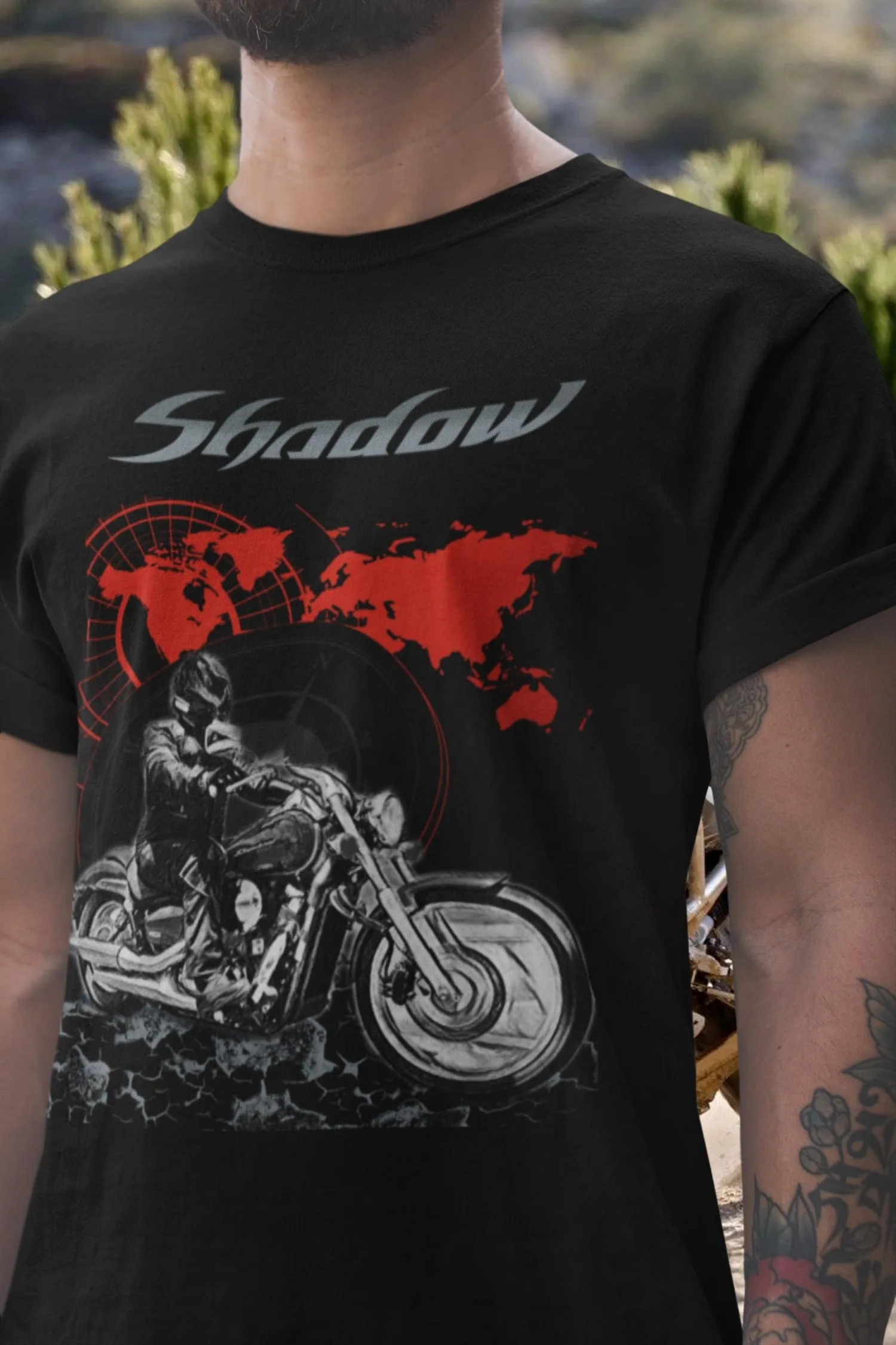 

509@EY H.onda Shadow 750 Spirit T Shirt Street Rod Cruiser Motorcycle Tee V Twin Chopper Style Rider Top For H.onda Fans Biker G