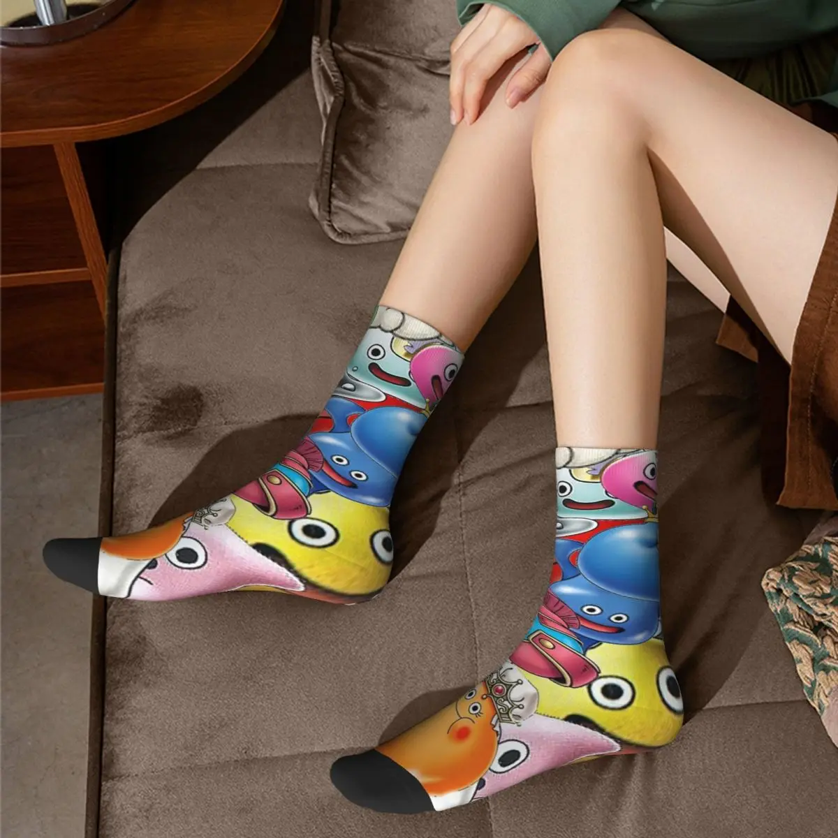 Dragon Quest Slimes Socks Harajuku High Quality Stockings All Season Long Socks Accessories for Unisex Gifts image 5