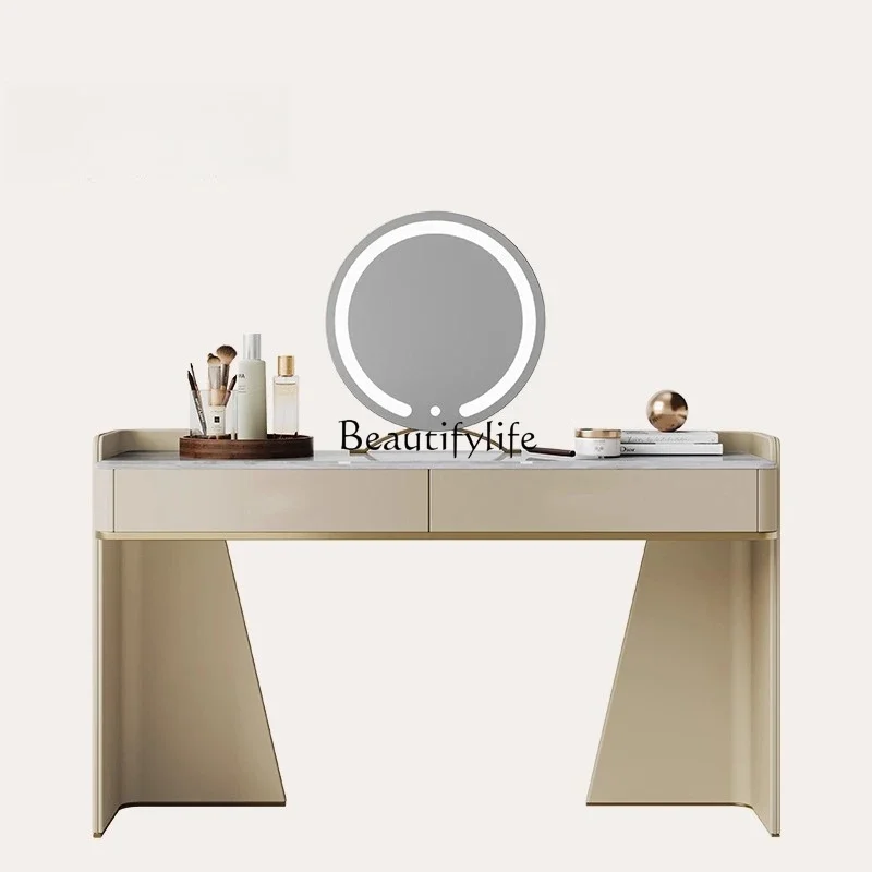 

ld14 Light luxury dresser, modern simplicity and high-end sense, pure natural Kali ice jade marble dresser
