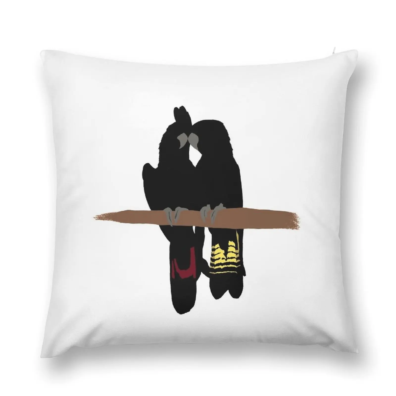 Black Cockatoos Throw Pillow Sofa Covers Pillowcases For Pillows Pillowcase Cushion Sofa Covers For Living Room pillow