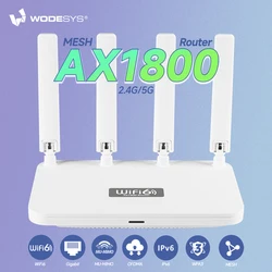 AX1800 WiFi6 Mesh Router 2.4GHz & 5.8GHz Dual Band Gigabit High Speed Wifi Router and Gateway Super Strong Signal Extended