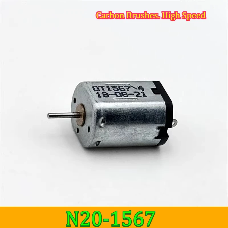 Micro Mini N20-1567/22 Carbon Brush Motor DC 3.7V 5V 6V 40800RPM High Speed Strong Magnetic 10mm*12mm Engine for RC Slot Car Toy